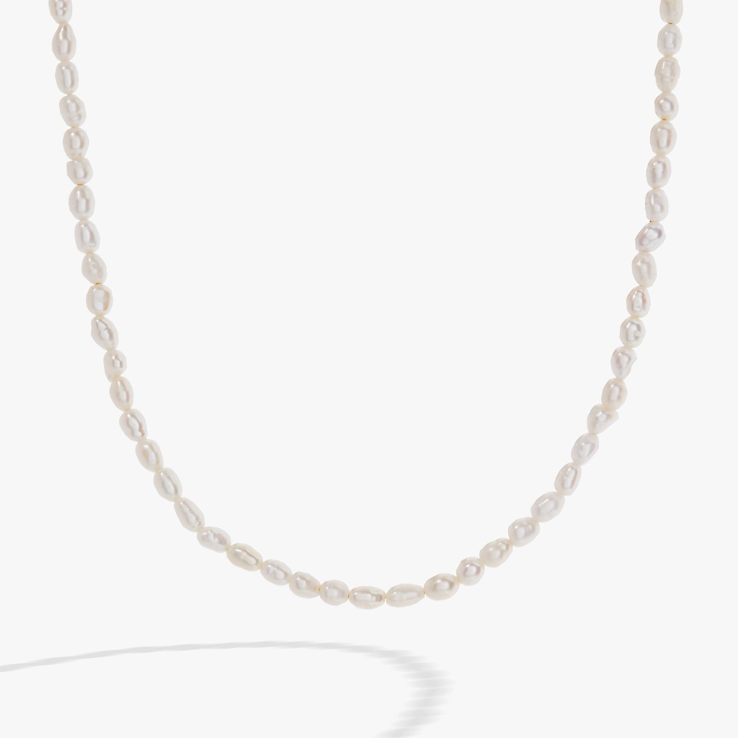 Freshwater Pearl Necklace Stainless Steel Gold