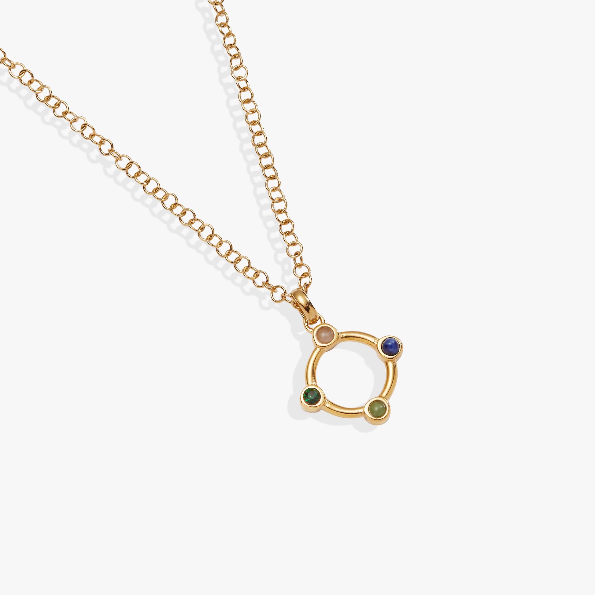 Wife Crystal Necklace Stainless Steel Gold