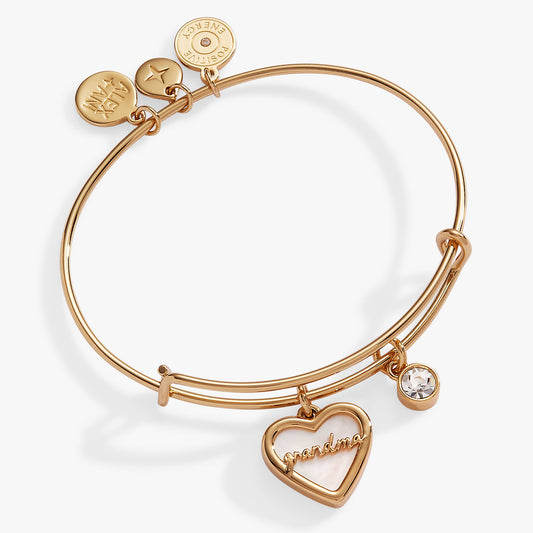 Grandma Mother of Pearl Bangle Gold