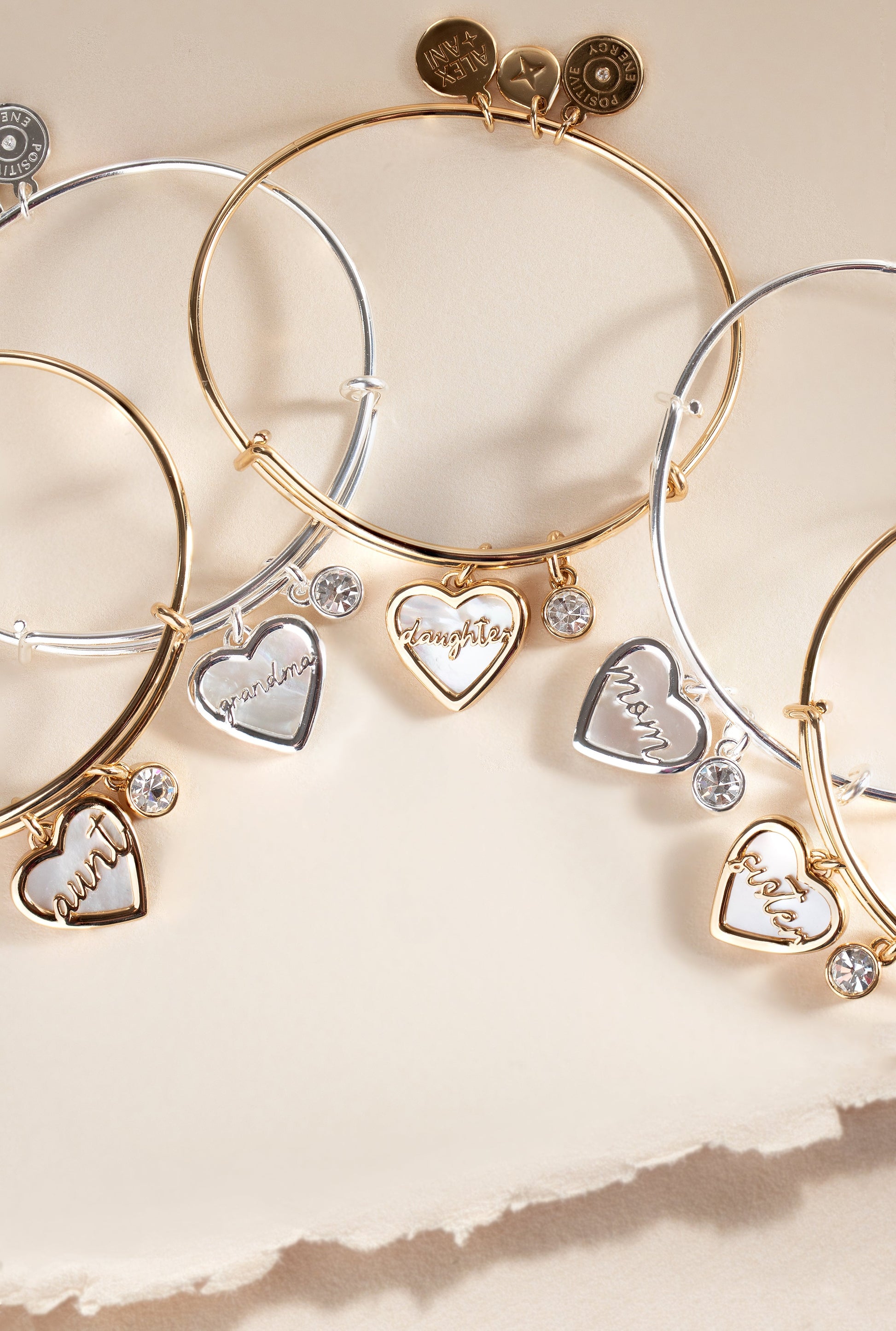Grandma Mother of Pearl Bangle Gold