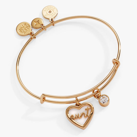 Aunt Mother of Pearl Bangle Gold