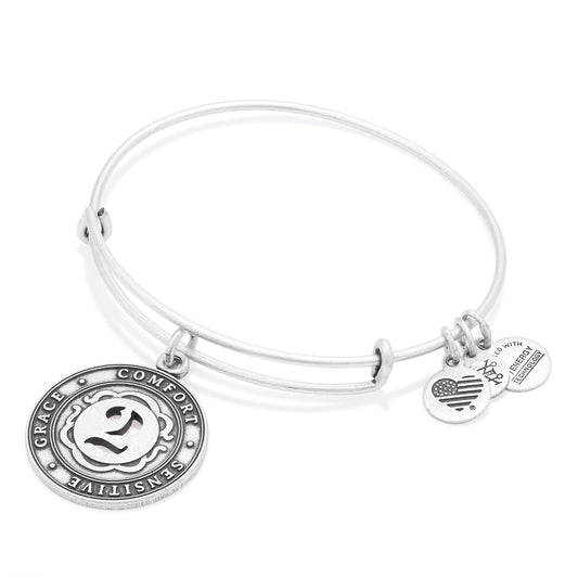 Number 2 Charm Bangle Bracelet Rafaelian Gold