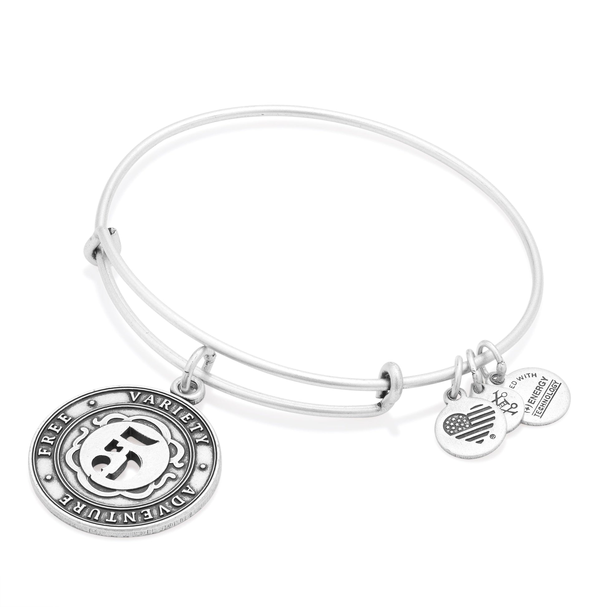 Number 5 Charm Bangle Bracelet Rafaelian Gold
