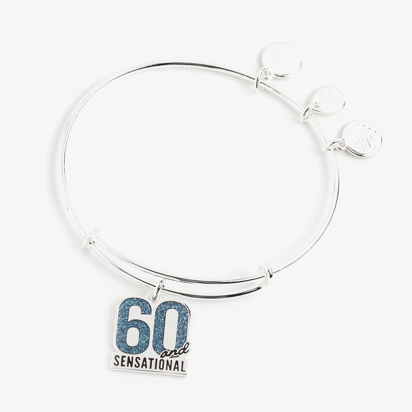 60 and Sensational' Charm Bangle Bracelet
    
    
    
       Shiny Silver