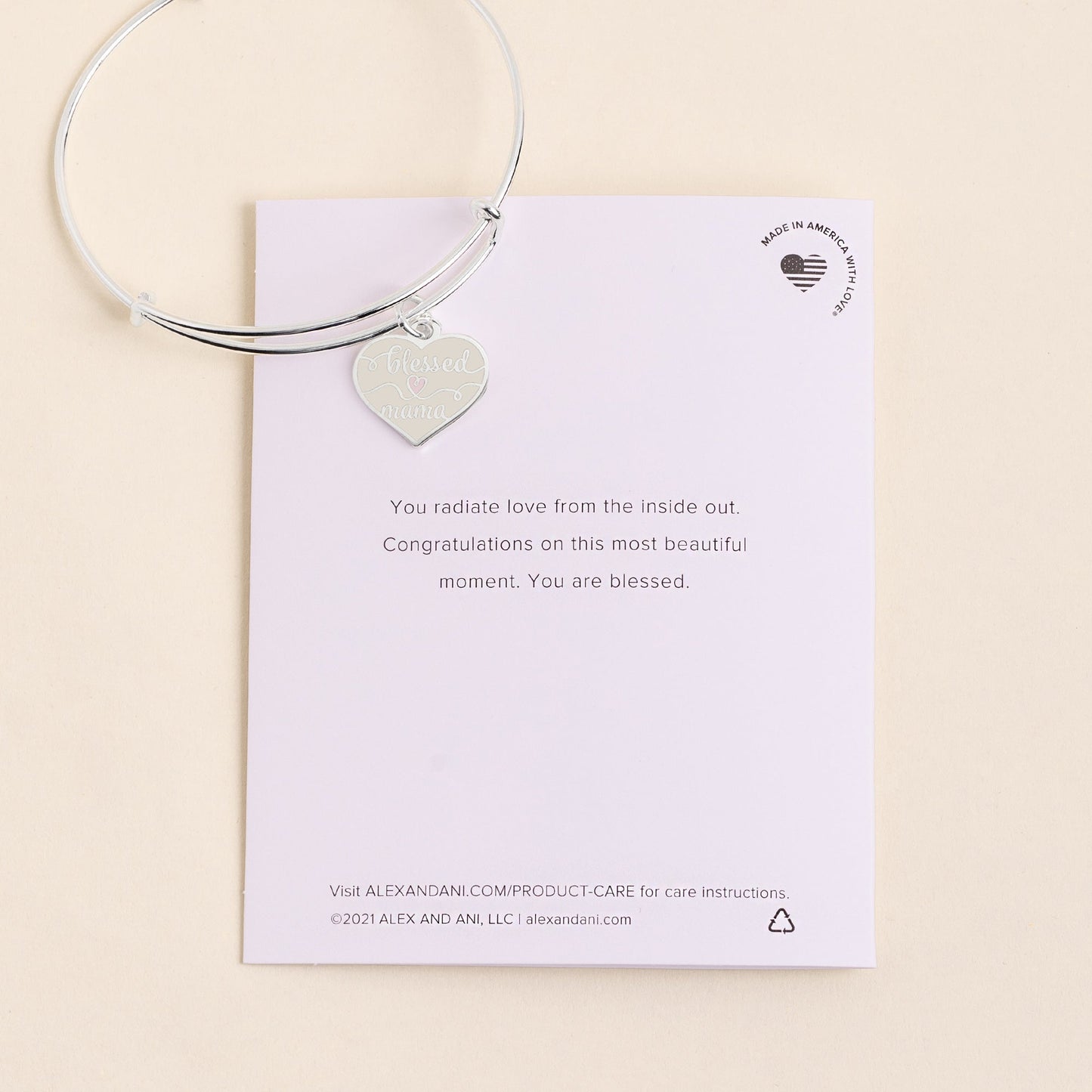 Blessed Mama' Charm Bangle - Alex and Ani
    
    
    
       Shiny Silver