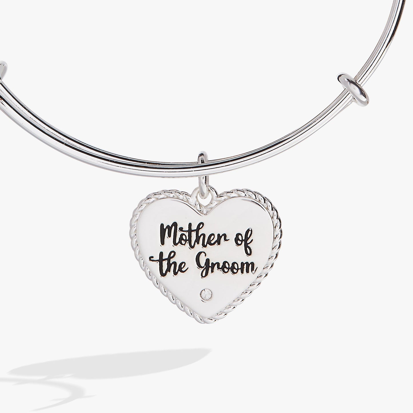 Mother of the Groom Heart Bangle – Meaningful Wedding Gift for Mom Gold