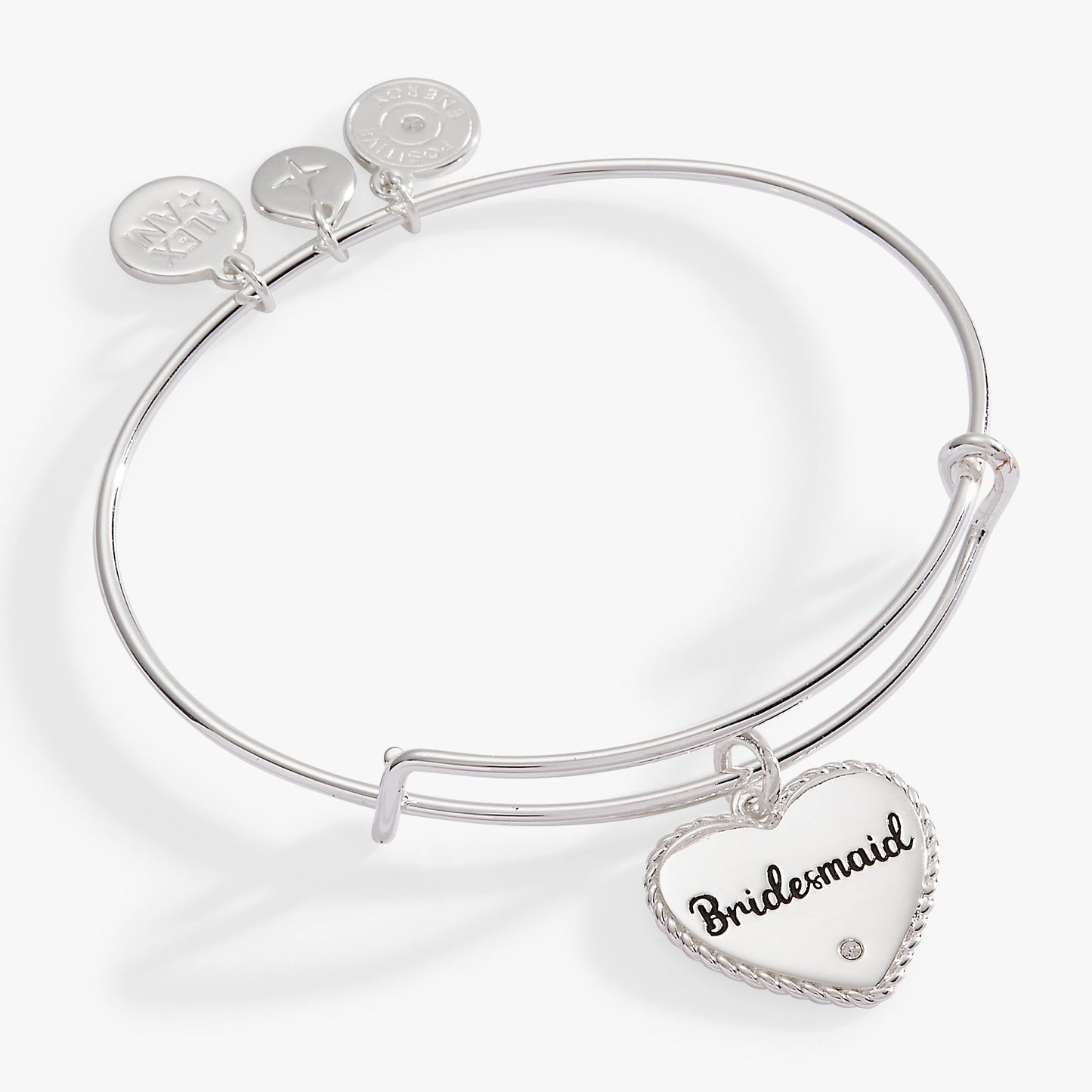 Bridesmaid Heart Bangle Gold
