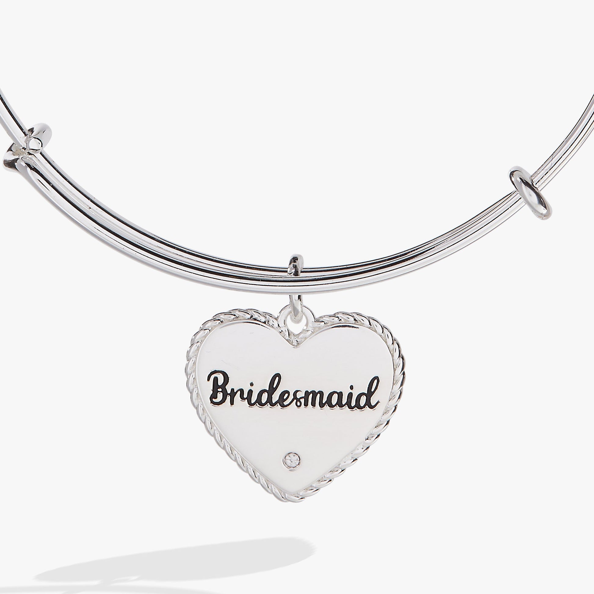 Bridesmaid Heart Bangle Gold