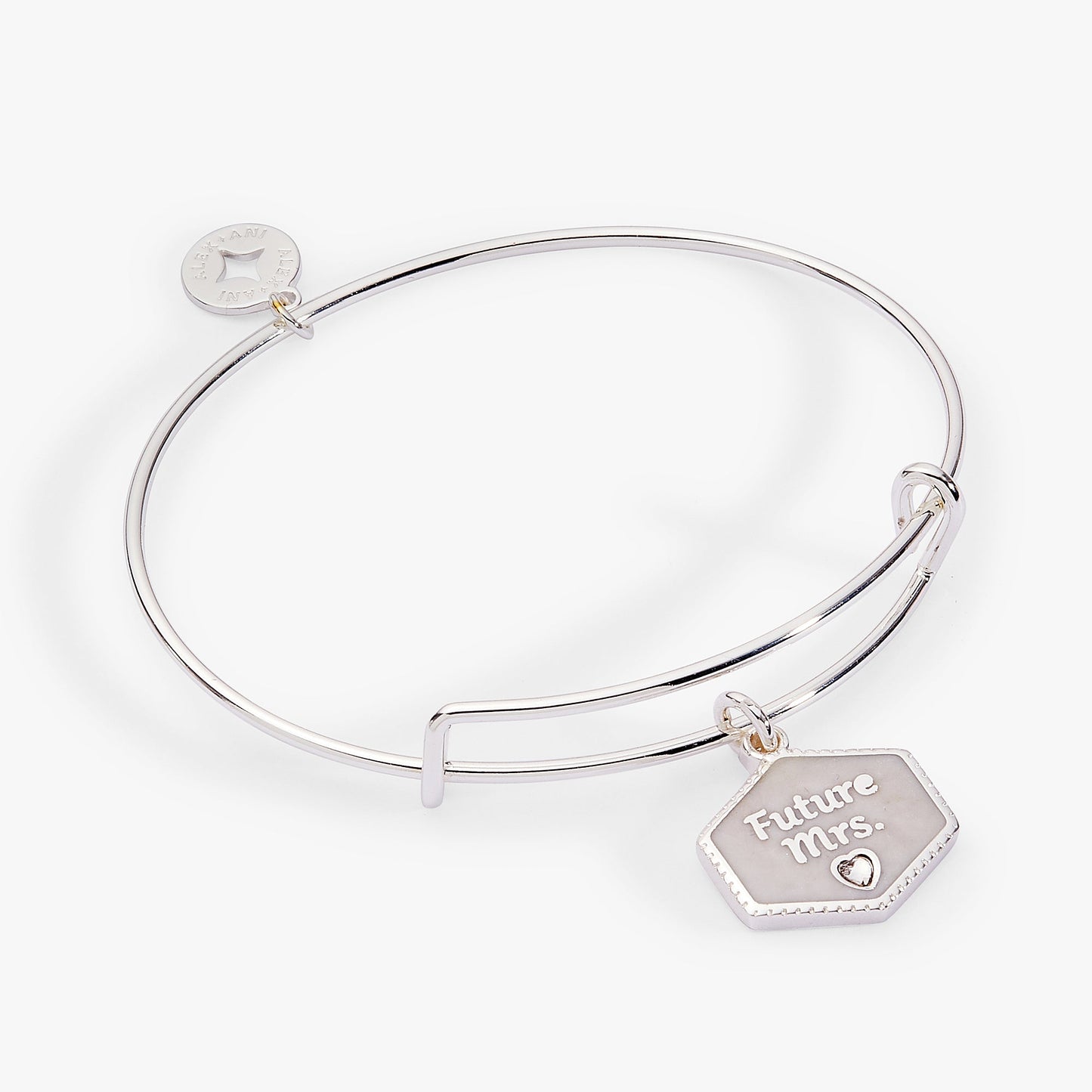 “Future Mrs.” Bridal Charm Bangle – Engagement Gift Jewelry Gold