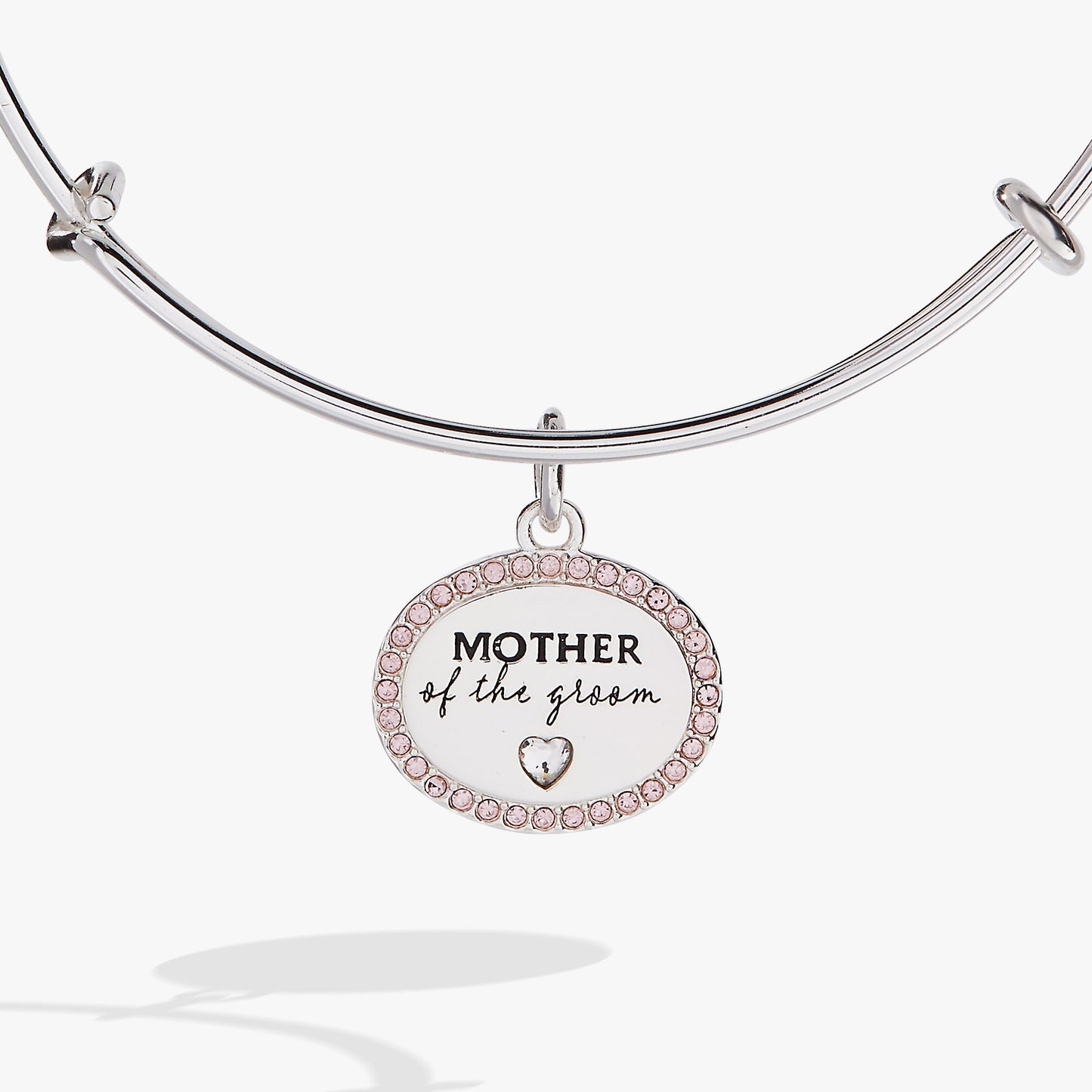 Mother of the Groom Wedding Bangle – Classic Keepsake Jewelry Gift Silver