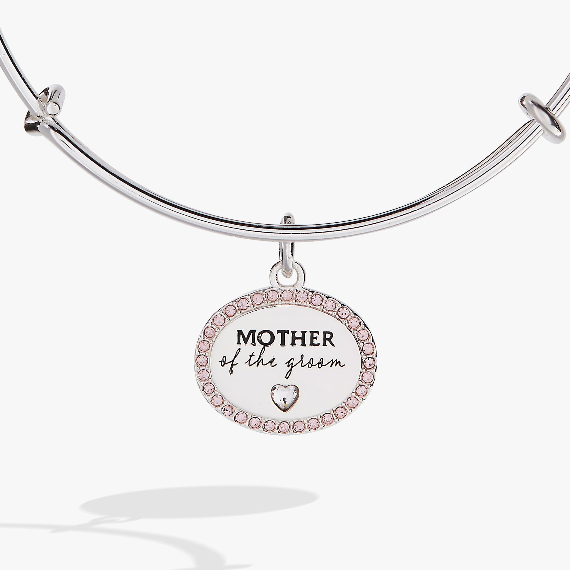 Mother of the Groom Wedding Bangle – Classic Keepsake Jewelry Gift Silver