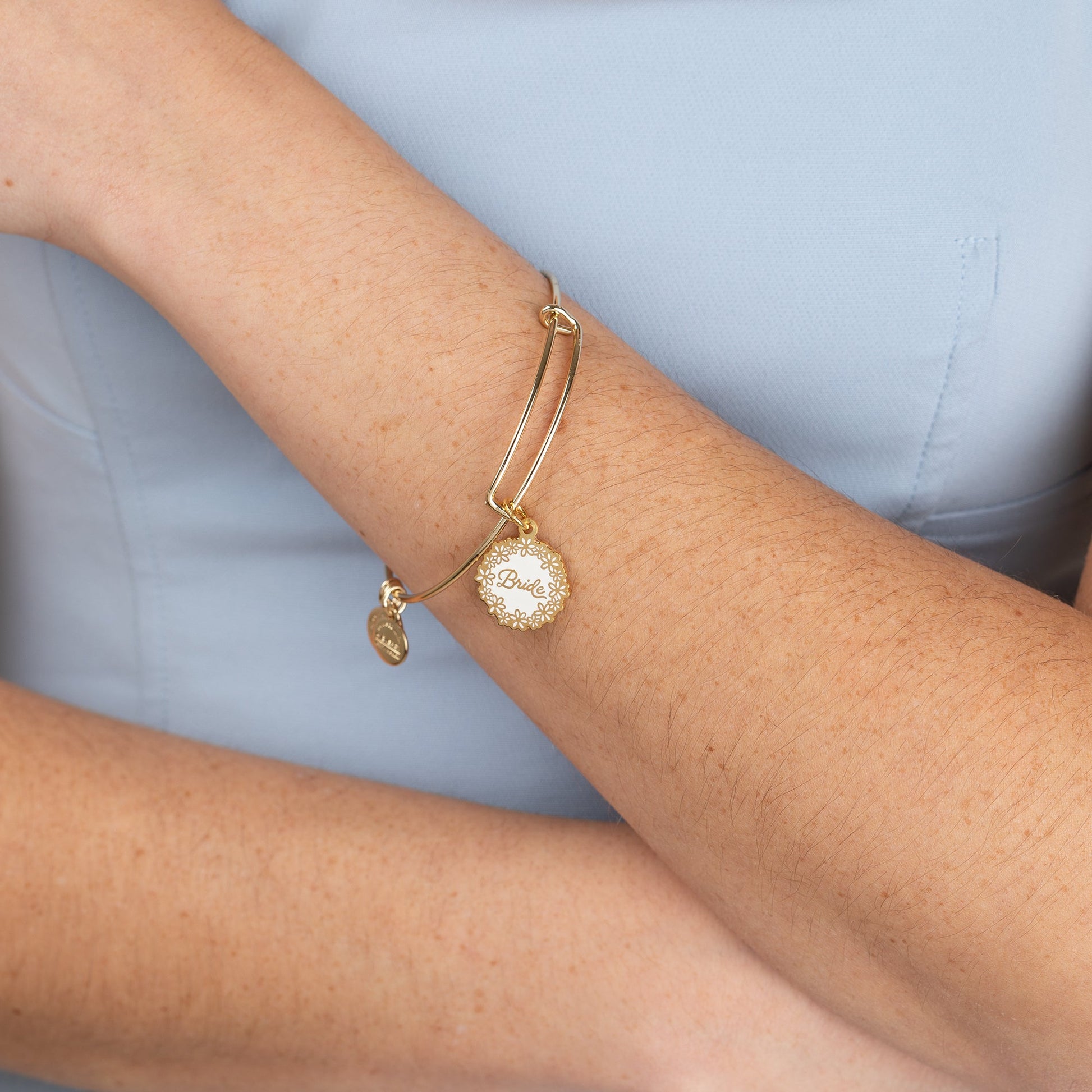Bride Charm Bangle - Alex and Ani Gold