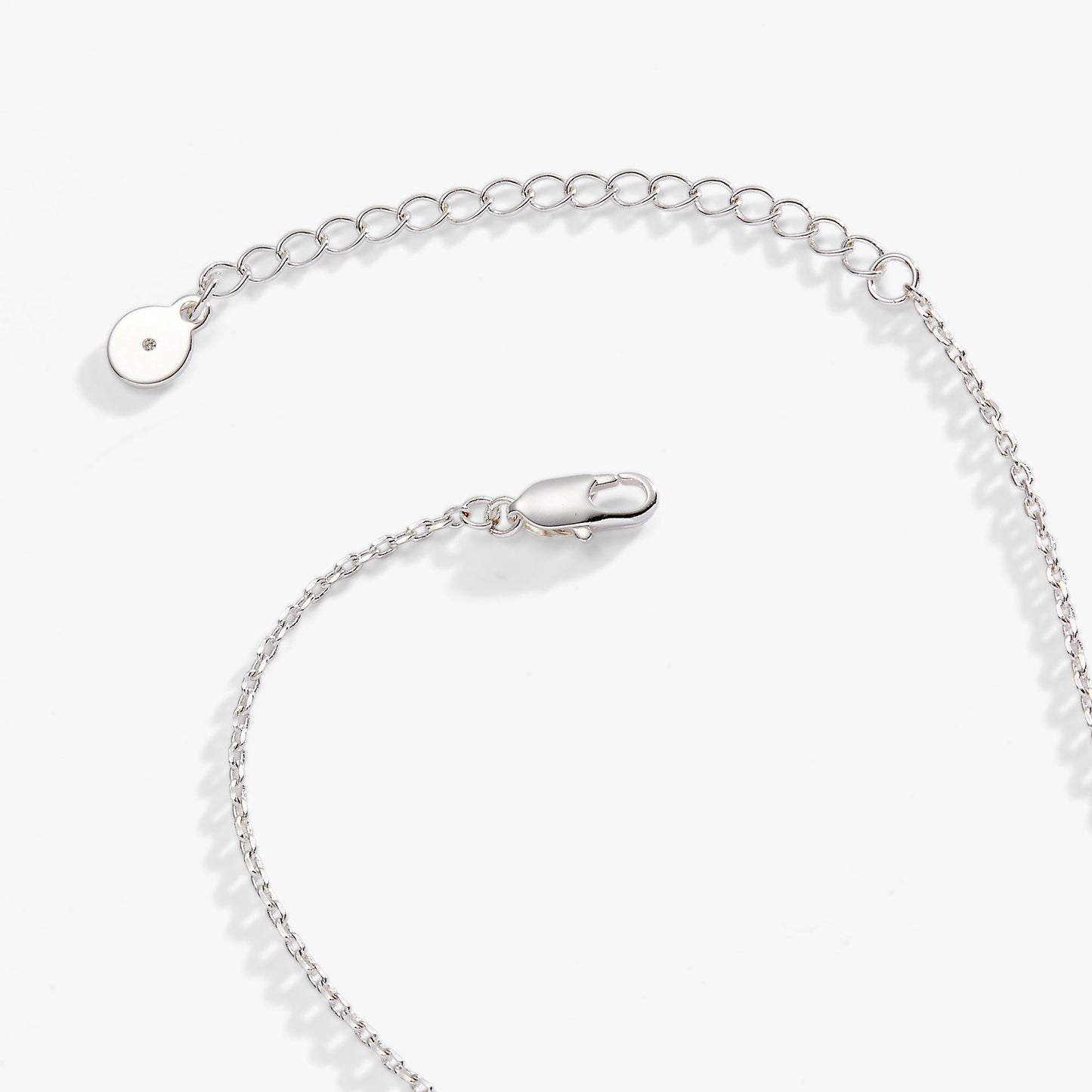 Crystal Heart Slider Necklace Tri-Tone
