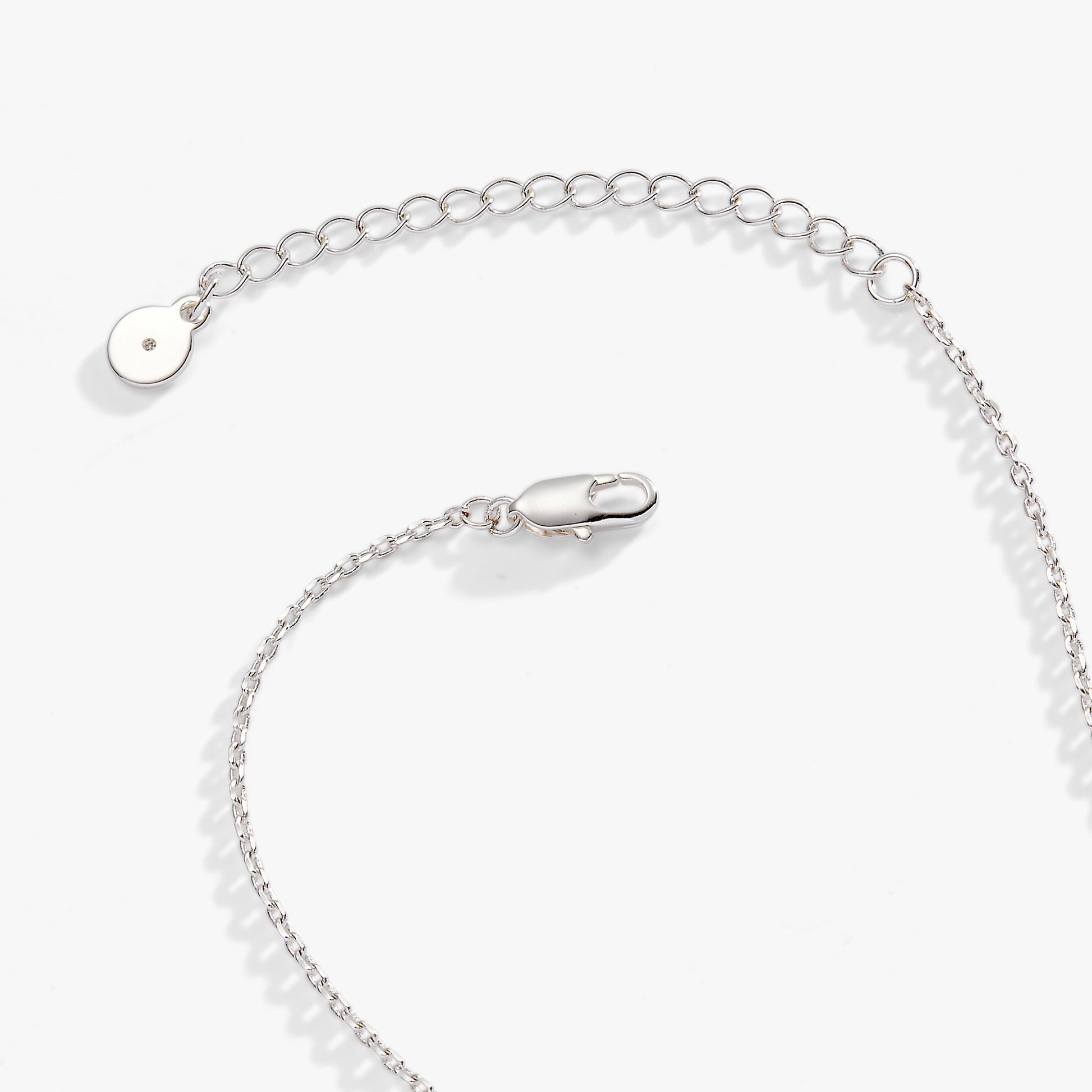 Crystal Heart Slider Necklace Tri-Tone