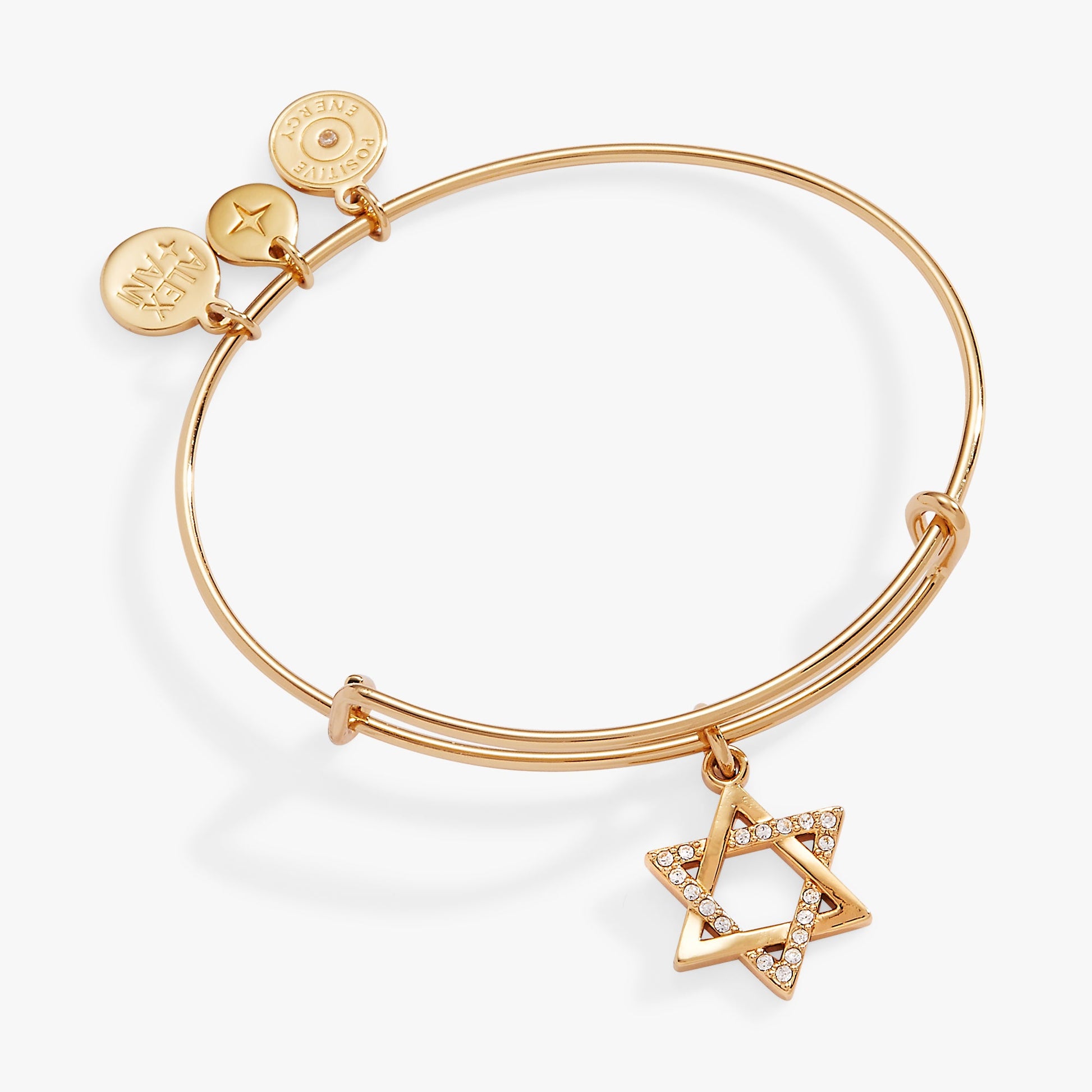Holiday Star of David Bangle Shiny Silver
