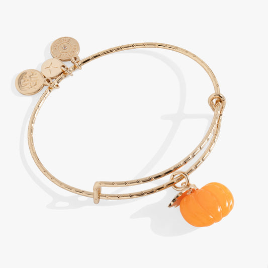 Pumpkin Textured Bangle Gold