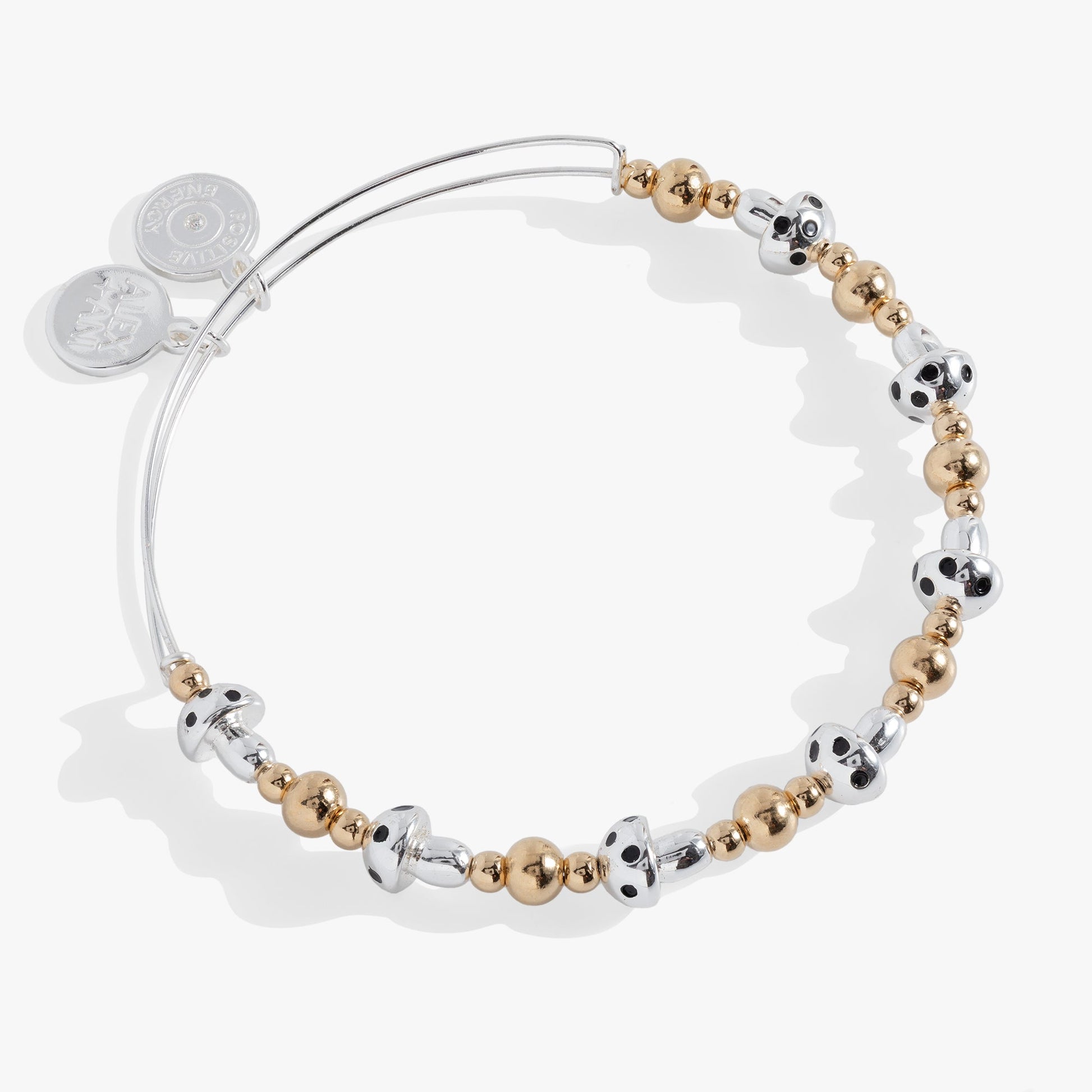Mushroom Beaded Bangle Two Tone