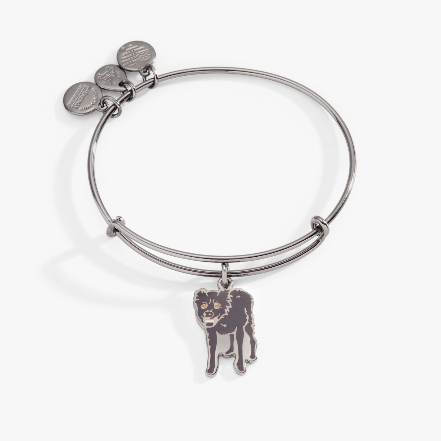 Harry Potter™ Sirius Black Charm Bangle Bracelet Midnight Silver