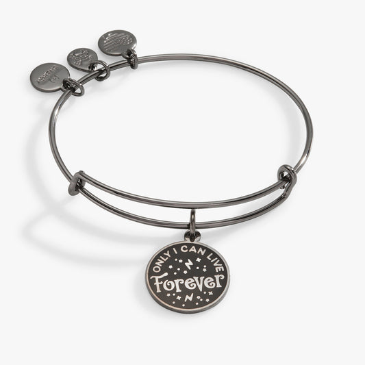 Harry Potter™ Voldemort 'Only I Can Live Forever' Charm Bangle Midnight Silver