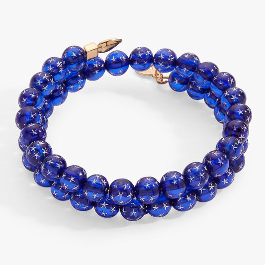Moon Magic Beaded Wrap Bracelet Gold