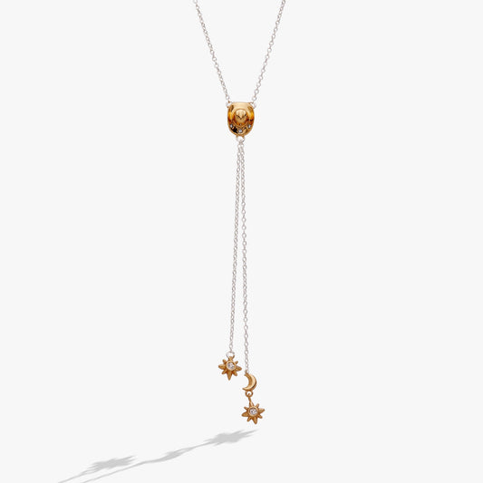 Cosmic Cowgirl Bolo Necklace Two Tone