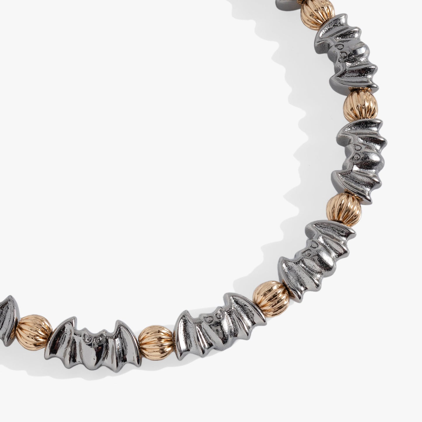 Beaded Bat Bangle Two Tone