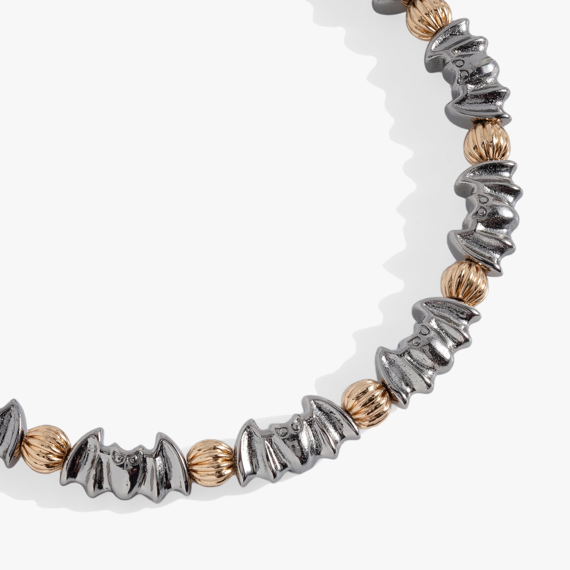 Beaded Bat Bangle Two Tone