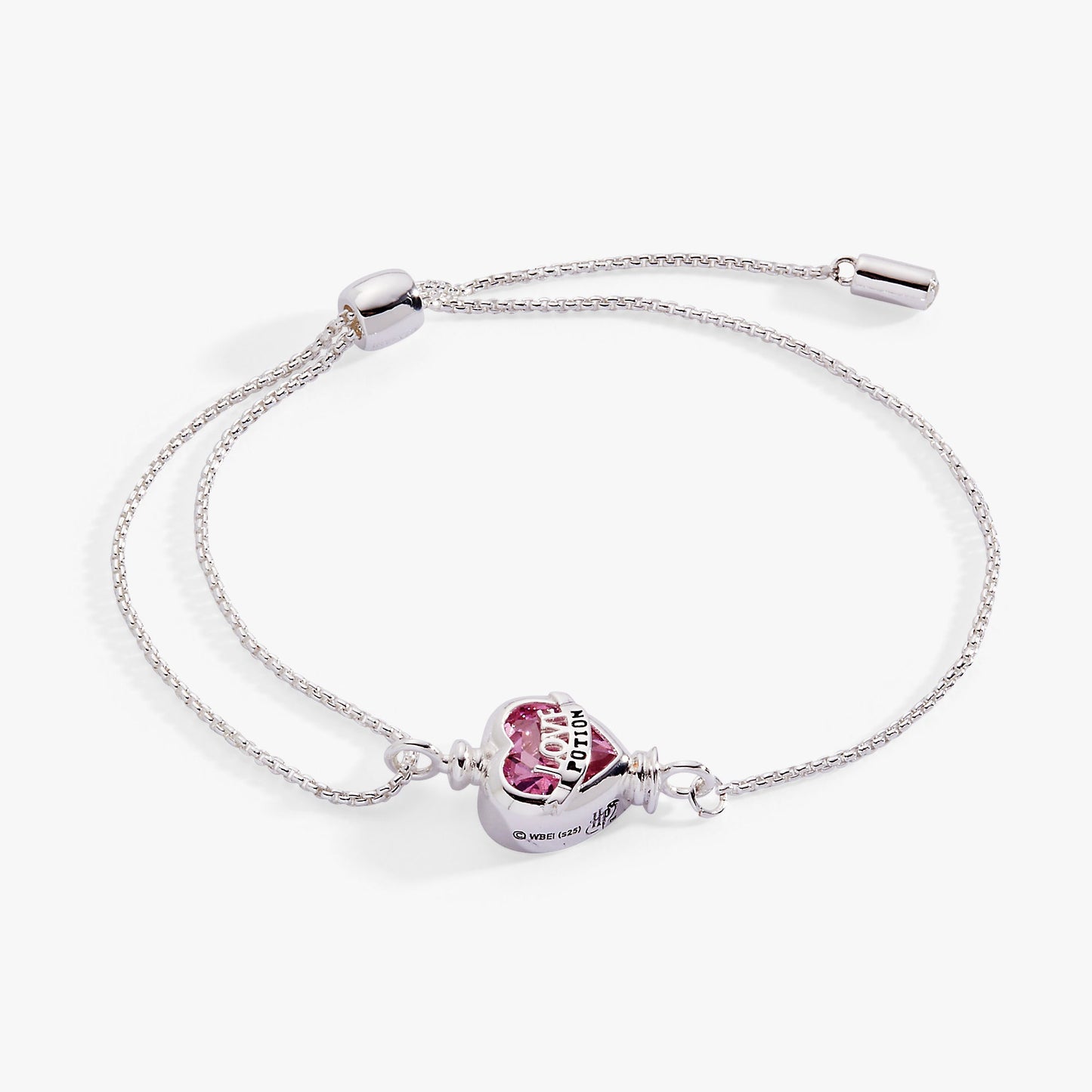 Harry Potter™ Love Potion Crystal Pull Chain Bracelet Silver