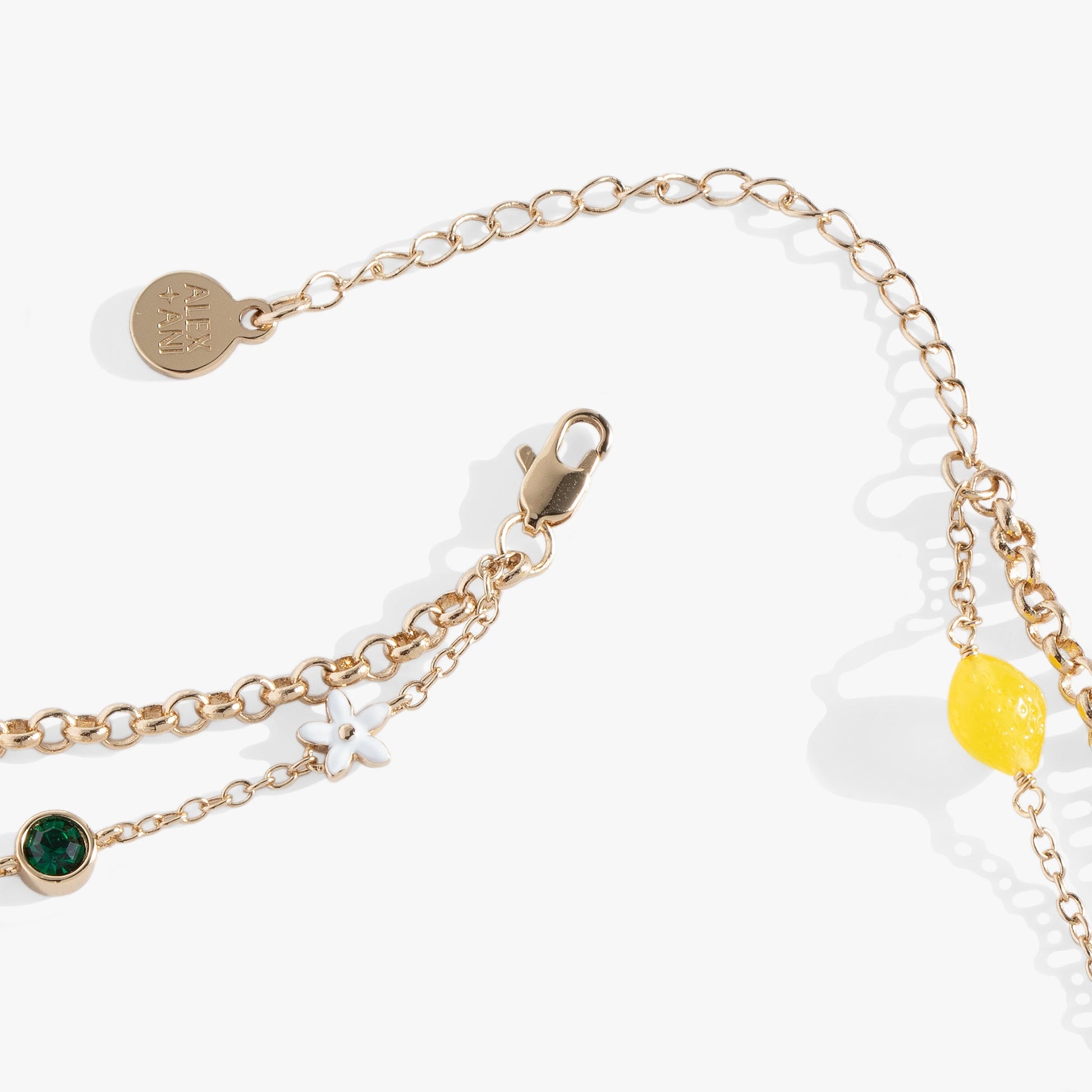 Double-Layer Lemon Necklace Gold