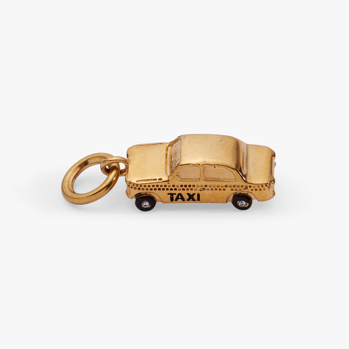 Taxi Charm Stainless Steel Gold