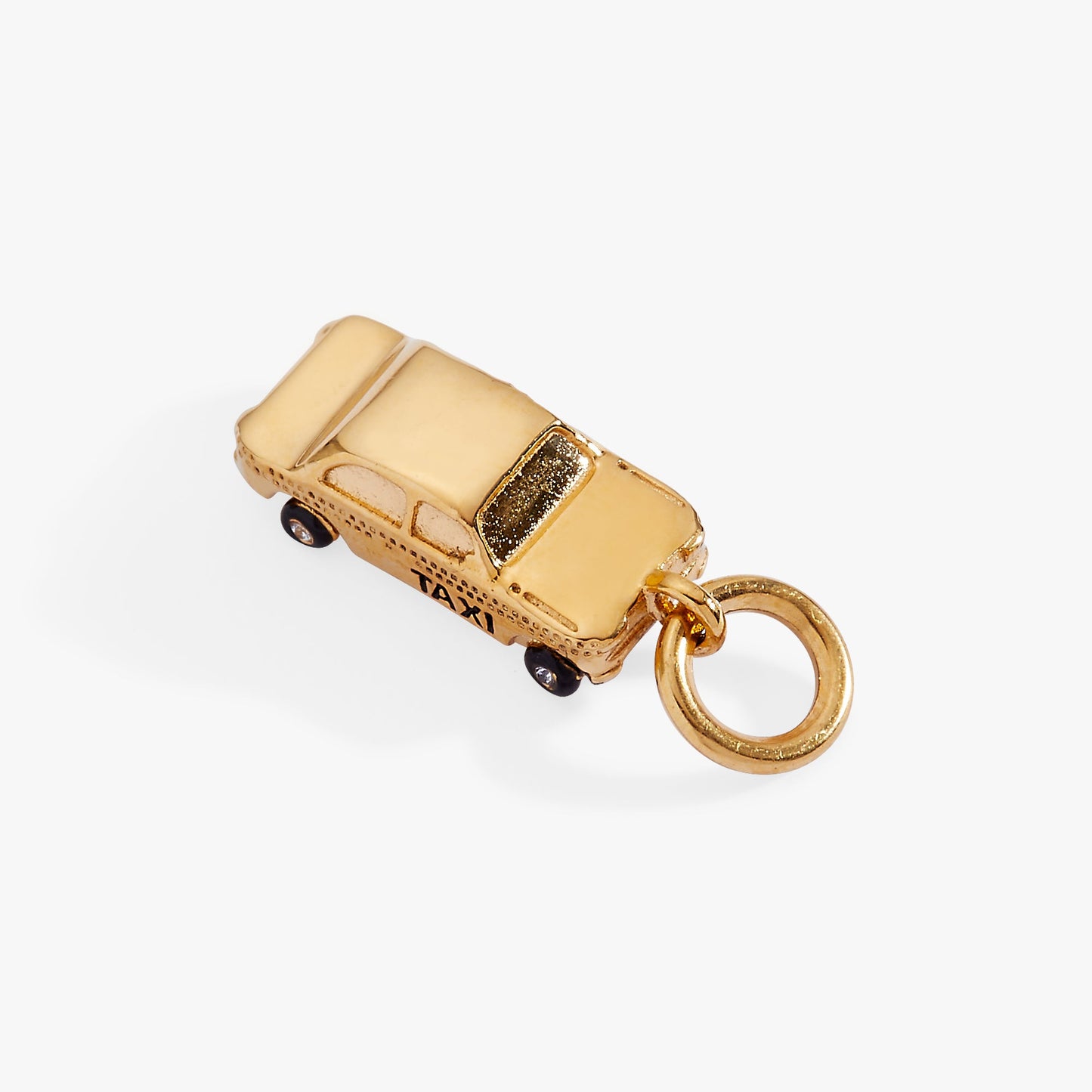 Taxi Charm Stainless Steel Gold