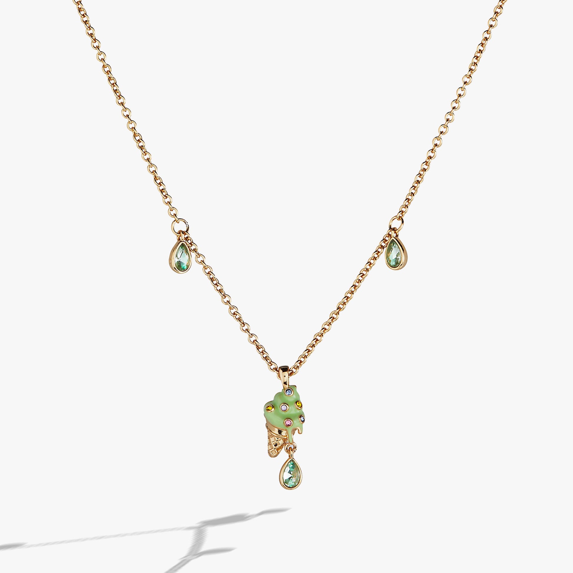 Ice Cream Pendant Gold