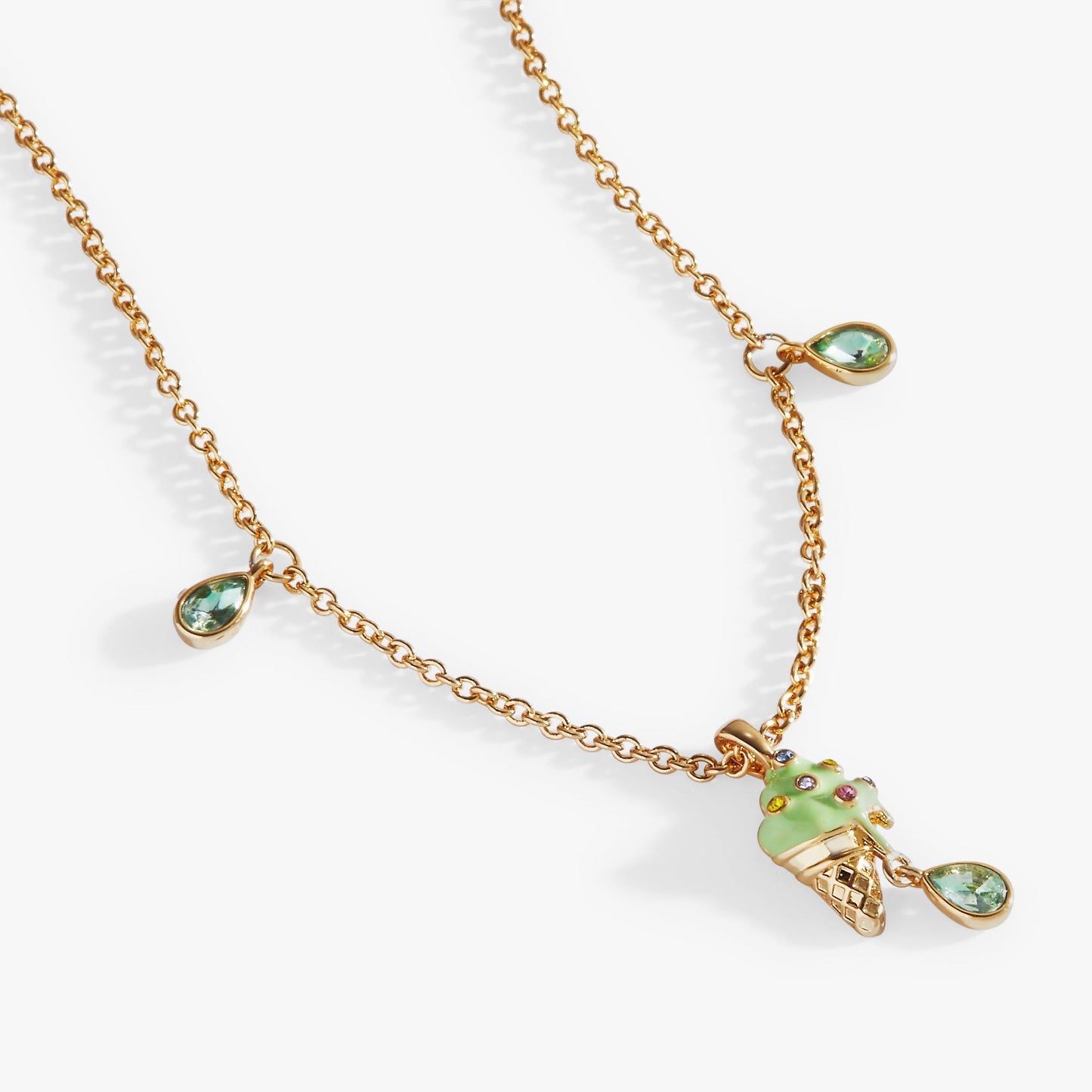 Ice Cream Pendant Gold