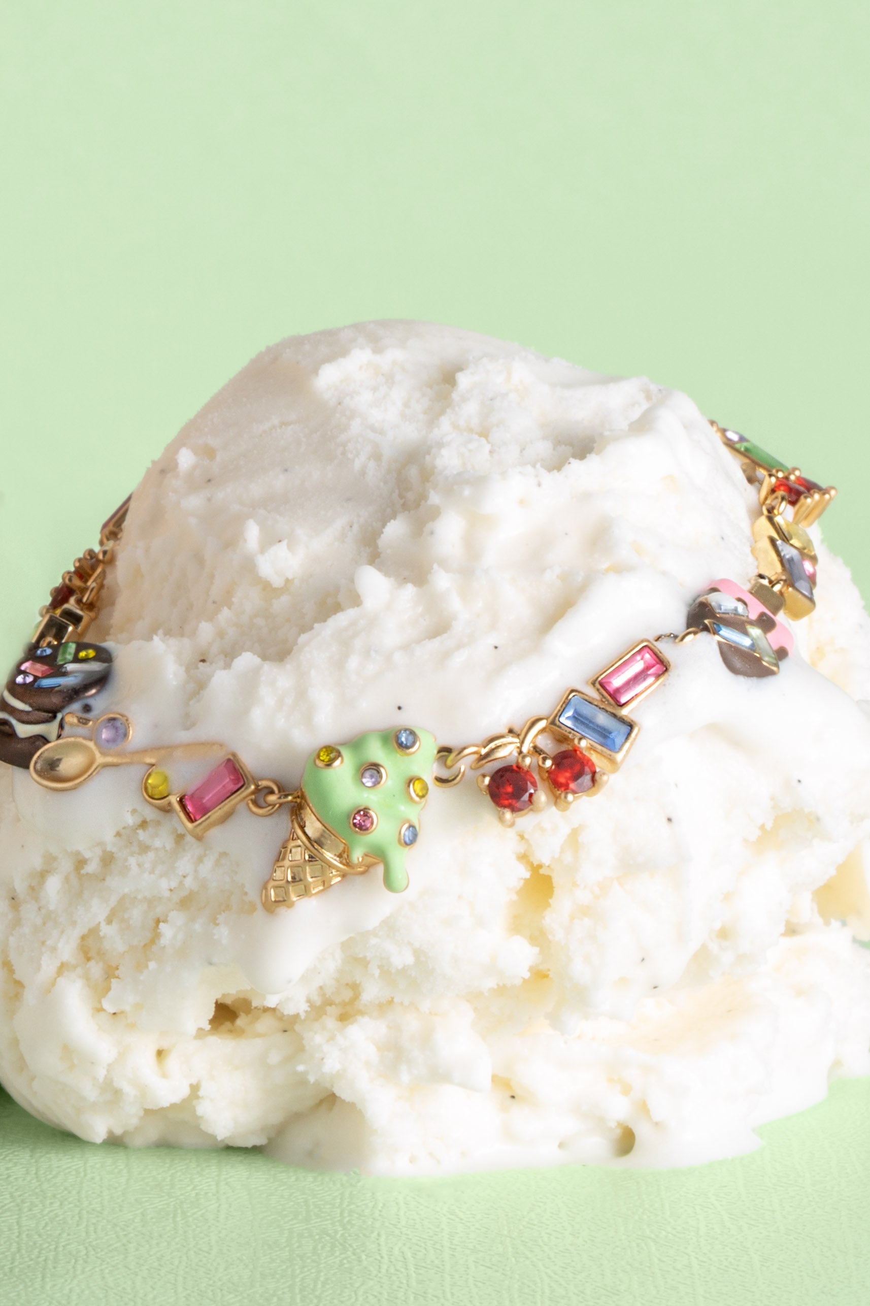 Ice Cream Bolo Bracelet Gold