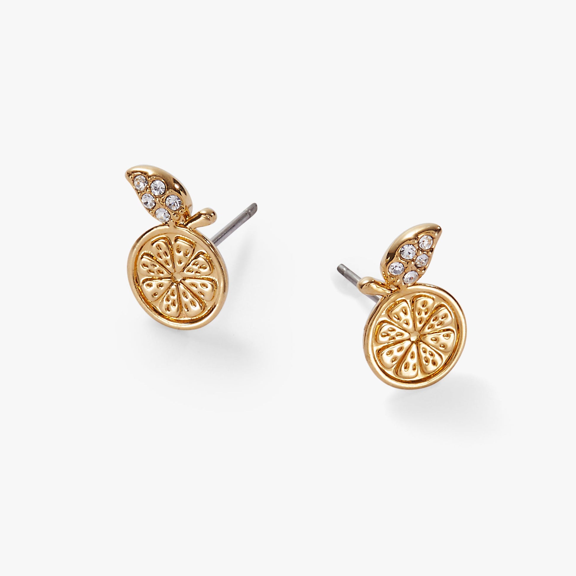 Summer Fruits Orange Slice Stud Gold