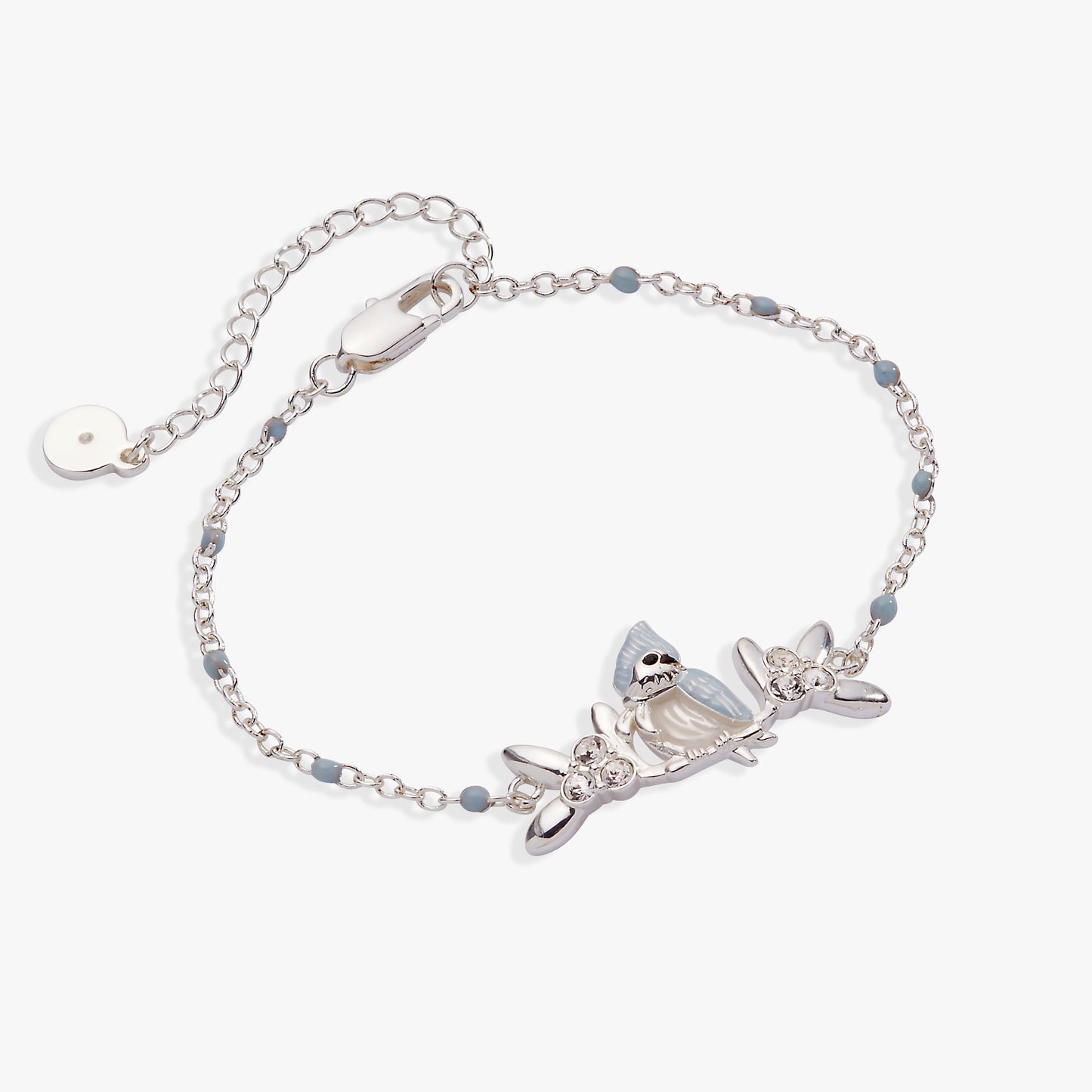 Tufted Titmouse Bracelet Silver