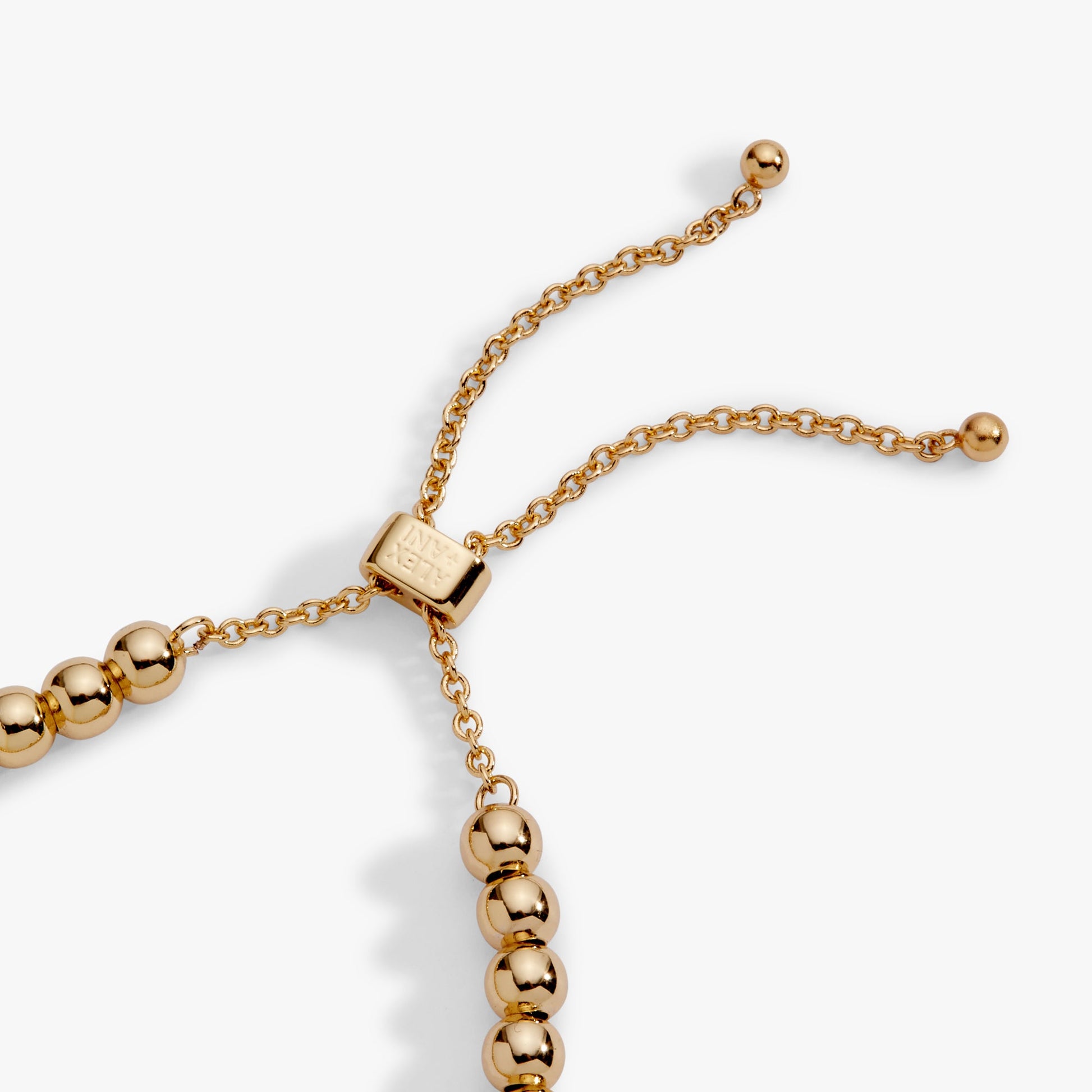 Winter Wonderland Multi Charm Bolo Bracelet Gold