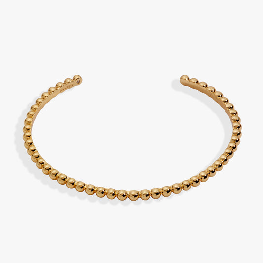 Ball Texture Cuff Bracelet Gold
