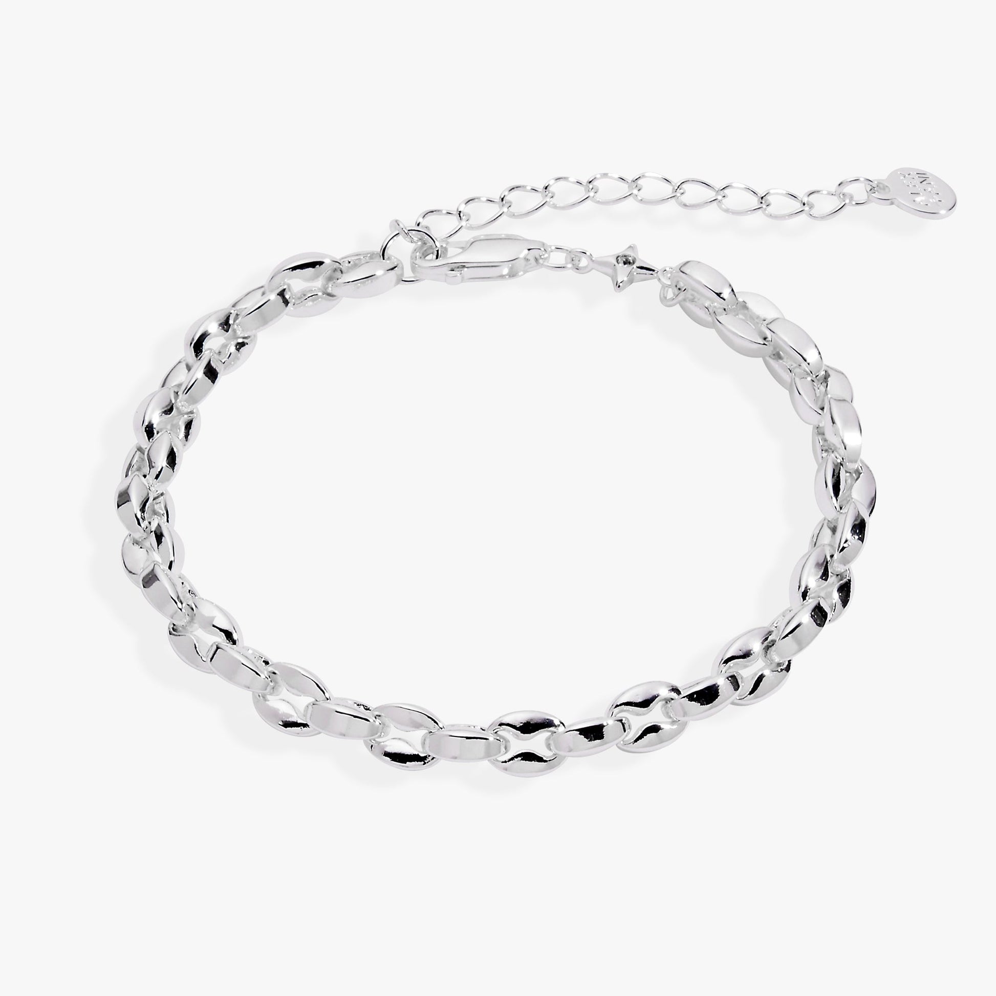 Puffy Chain Bracelet Silver