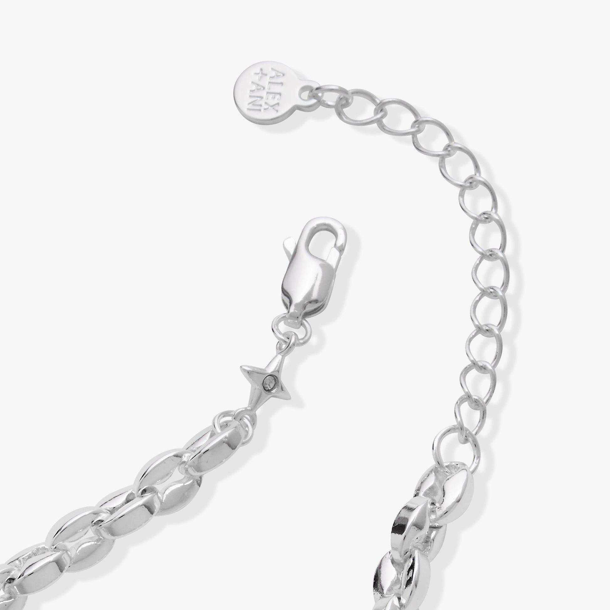 Puffy Chain Bracelet Silver