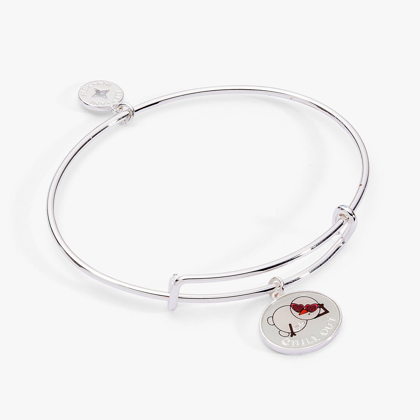‘Chill Out’ Charm Bangle Silver