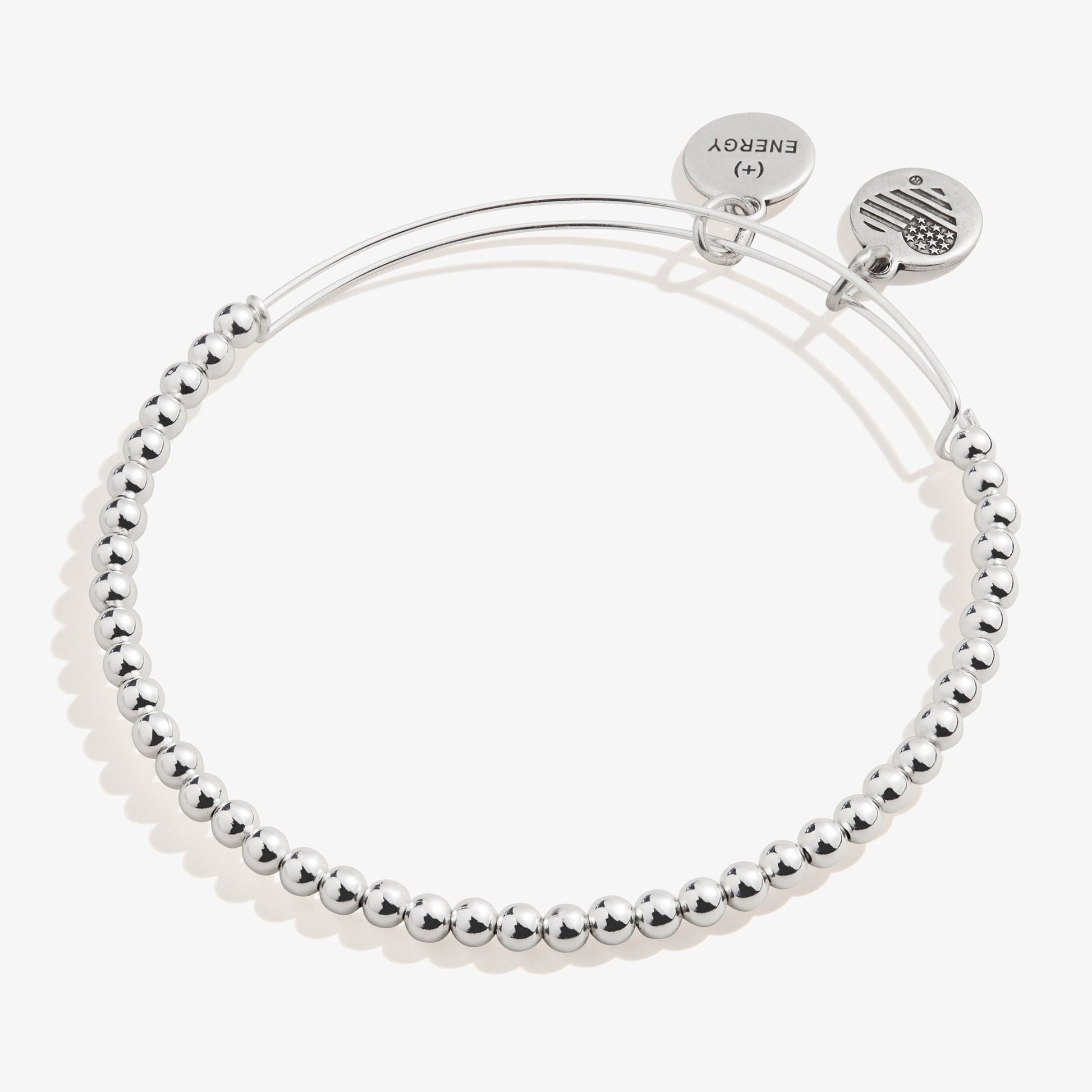 Dot Beaded Bracelet Silver