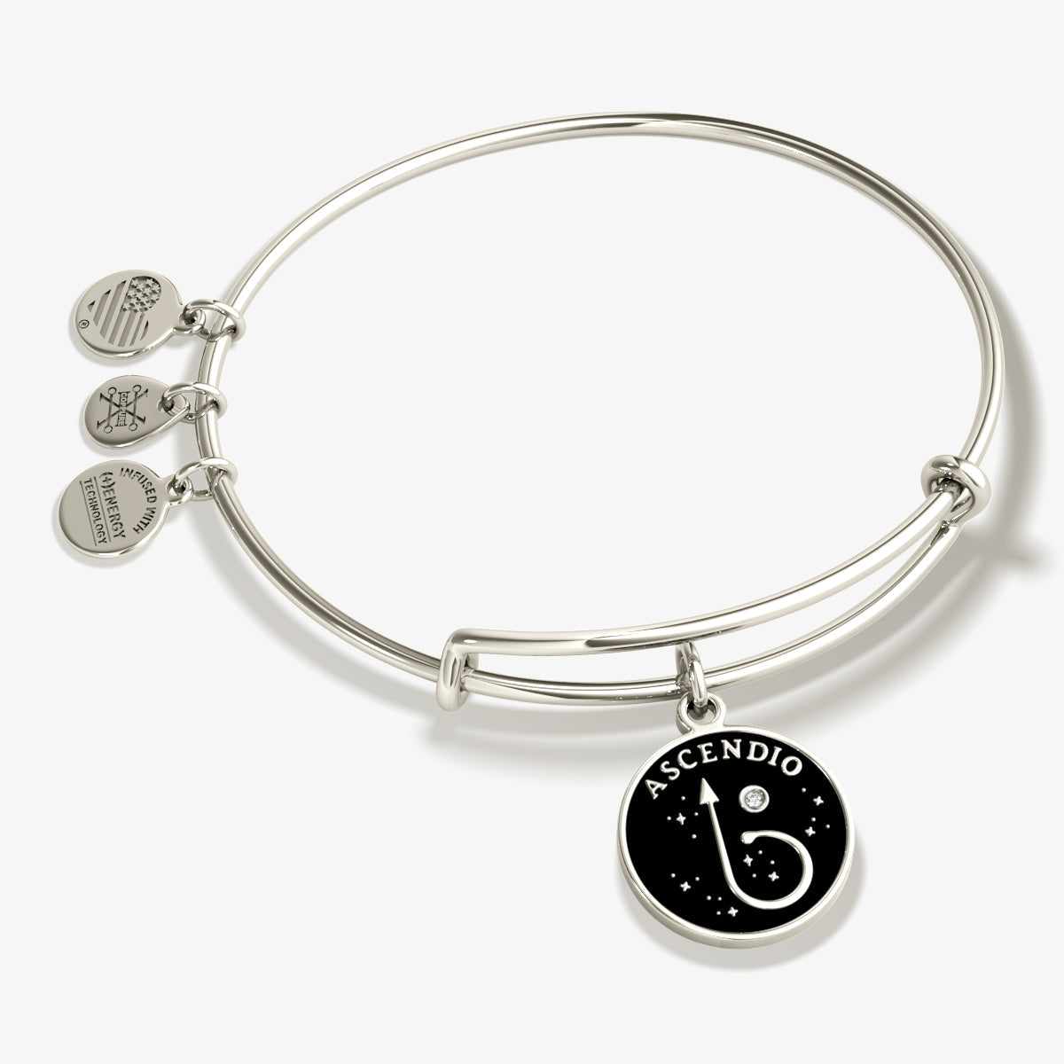 Harry Potter™ 'Ascendio' Charm Bangle Bracelet Shiny Silver