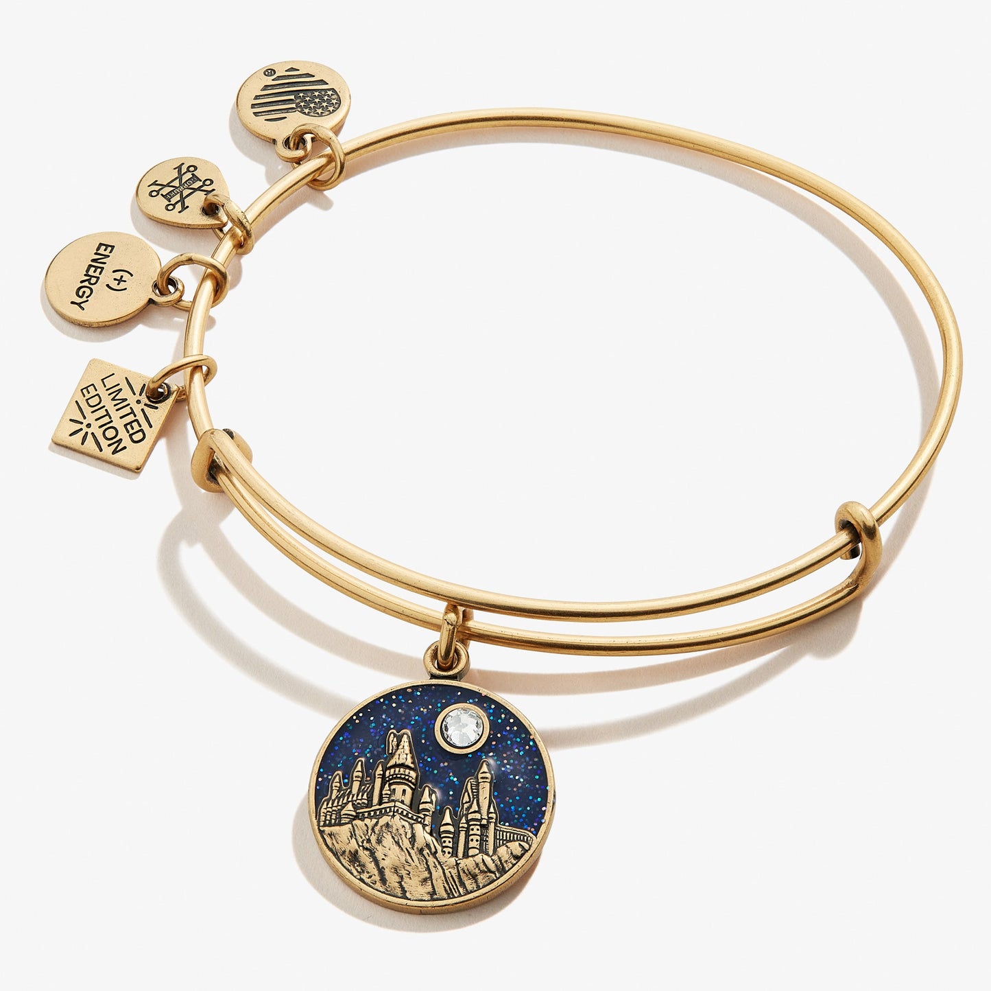Harry Potter™ Hogwarts™ Castle Charm Bangle Rafaelian Gold