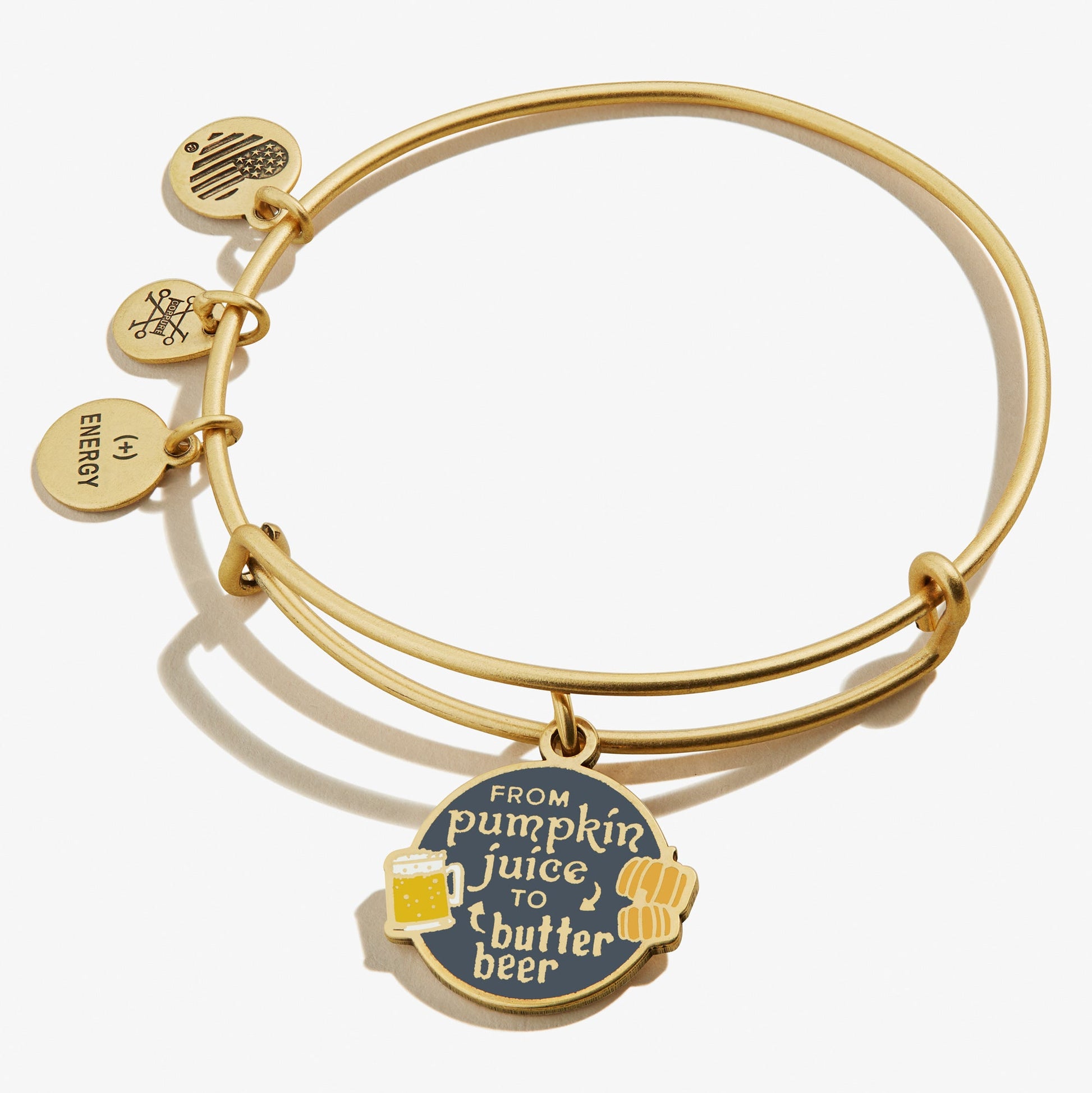 Harry Potter™ 'From Pumpkin Juice to Butter Beer' Charm Bangle Bracelet Rafaelian Gold