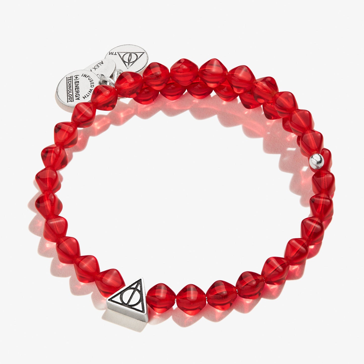 Harry Potter™ Illumination Wrap Bracelet, Maroon Rafaelian Silver