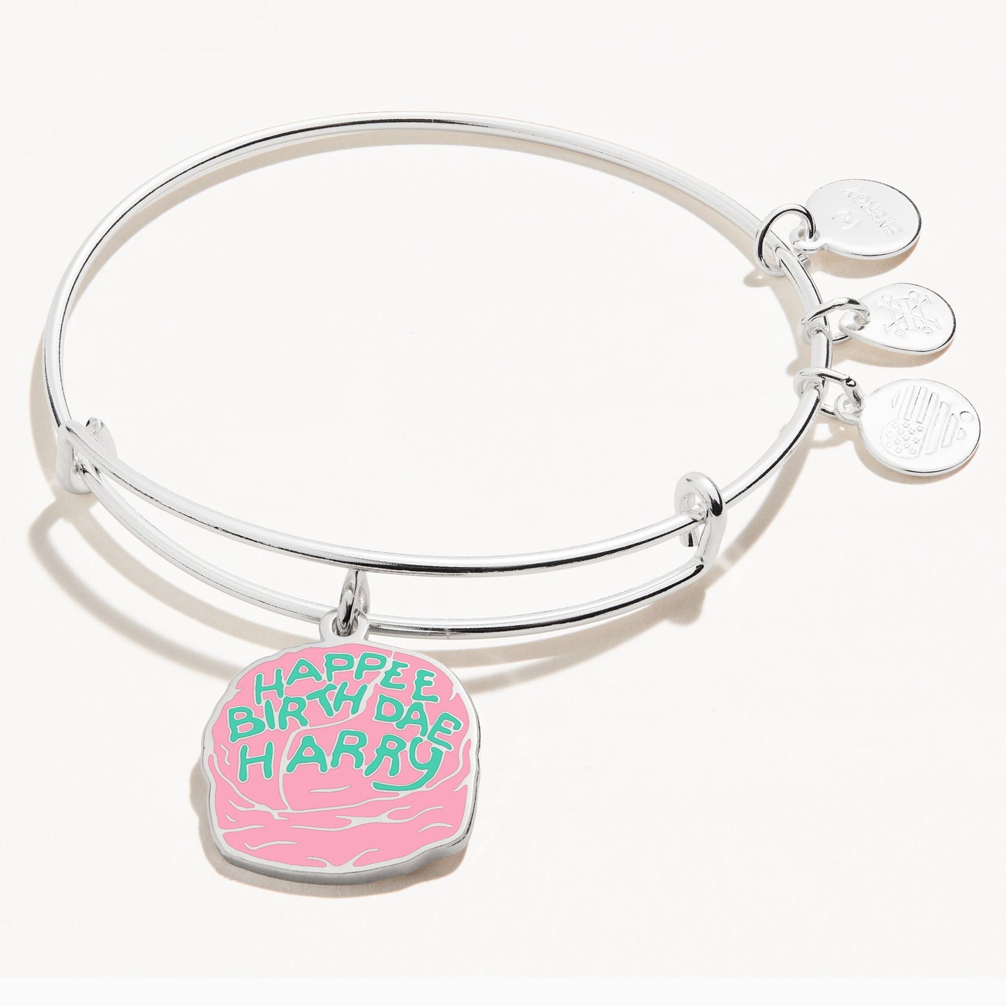 Harry Potter™ Celebrate Cake Charm Bangle Silver