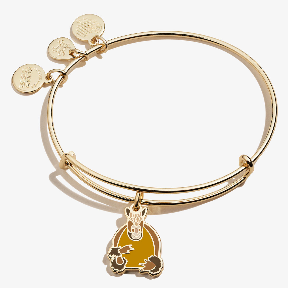 Friends Holiday Armadillo Charm Bangle - Alex and Ani Shiny Gold