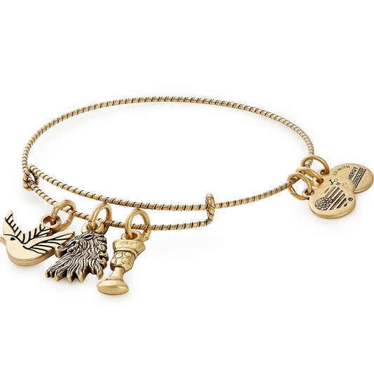 Game of Thrones™ House Lannister Charm Bangle - Alex and Ani Rafaelian Gold