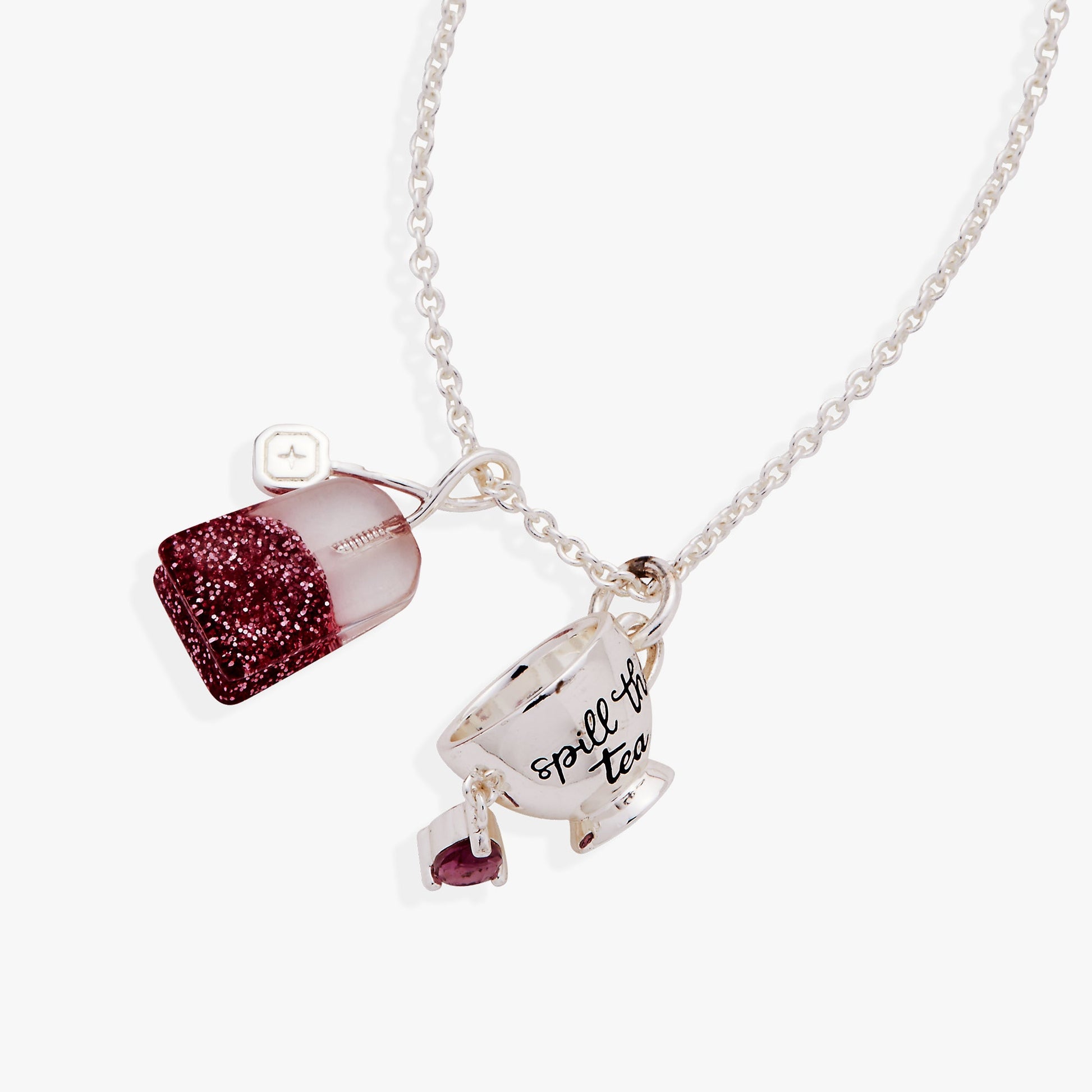 Spill the Tea Pendant Silver